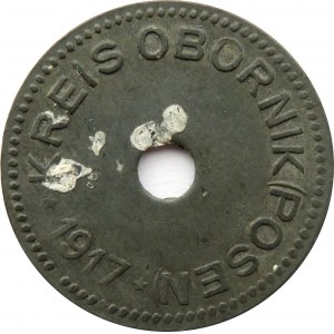 Polska, Oborniki Wielkopolskie, 10 fenigów 1917, cynk