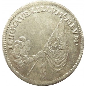 Niemcy, Saksonia, Jan Jerzy III, dwugrosz pośmiertny 1691 IK, piękny