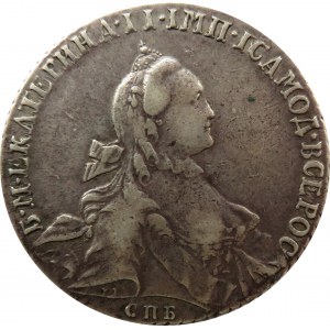 Rosja, Katarzyna II, rubel 1765 J A, Petersburg