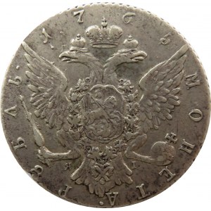 Rosja, Katarzyna II, rubel 1765 J A, Petersburg