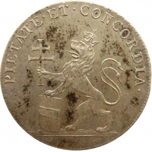 Austria, żeton koronacji Leopolda II na króla Czech w 1791 roku