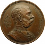 Austro-Węgry, Franciszek Józef I, medal 50 lecie panowania 1898, piękny