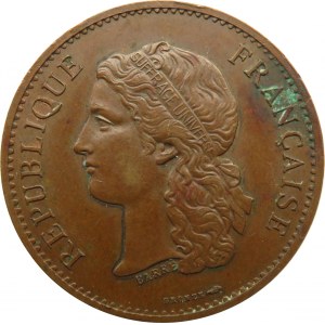 Francja, medal na 100-lecie wystawy z 1789 roku, sygnowany Barre, 1889