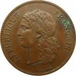 Francja, medal na 100-lecie wystawy z 1789 roku, sygnowany Barre, 1889