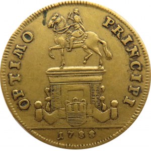 Francja, Ludwik XVI, żeton 1788 Optimo Principi, mosiądz