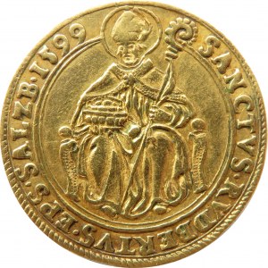 Austria, Salzburg, Wolf Dietrich von Reitenau, 2 dukaty 1599, Salzburg