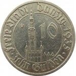 Wolne Miasto Gdańsk, 10 gulden 1935, Berlin, RZADKIE
