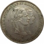 Austria, Franciszek Józef I, 2 guldeny ślubne 1854, Wiedeń, rzadki