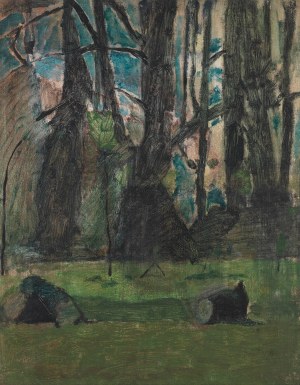 Piotr Potworowski (1898-1962), Pejzaż, lata 50. XX w.