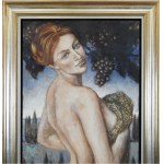 Katarzyna Szydłowska (b. 1969), Woman with Grapes, 2003