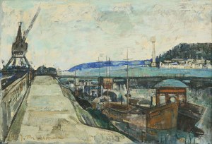 Joseph Pressmane (1904-1967), Pejzaż morski, 1958
