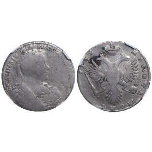 Russian Empire, 1 Poltina, 1732 year, NGC, FINE DETAILS