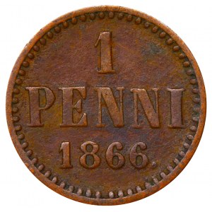 Russian Empire, Finland, 1 Penni, 1866 year