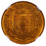 Latvia, 1 Santims, 1939 year, NGC, MS 64 RB