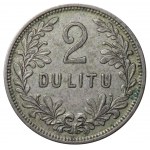 Collection of 3 Coins: Lithuania, 5 Litai, 1936 year, Jonas Basanavichius, 2 Litai, 1925 year, 1 Litas, 1925 year