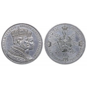 Kingdom of Prussia, 1 Thaler, 1861 year, A, Coronation of Wilhelm and Augusta