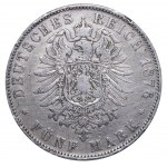 Kingdom of Bavaria, 5 Mark, 1876 year, D