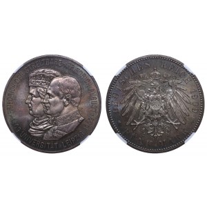 Kingdom of Saxony, 5 Mark, 1909 year, 500th Anniversary of Leipzig University, NGC, MS 65