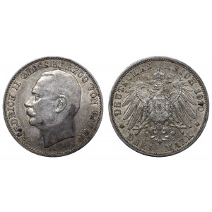 Grand Duchy of Baden, 3 Mark, 1910 year, G