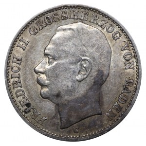 Grand Duchy of Baden, 3 Mark, 1910 year, G