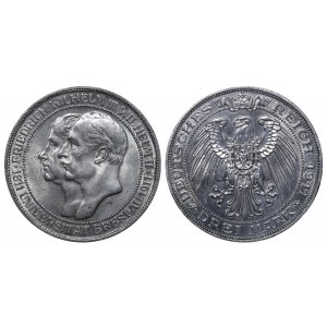 Kingdom of Prussia, 3 Mark, 1911 year, A, 100th Anniversary of the University of Wroclaw