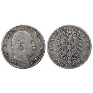 Kingdom of Prussia, 2 Marks, 1876 year, A