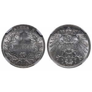 Germany, 1 Mark, 1915 year, A, NGC, MS 64
