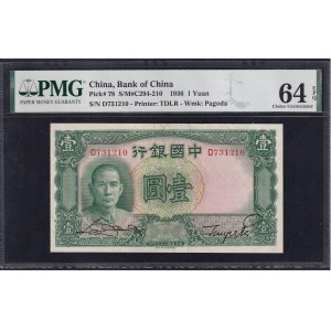 China, 1 Yuan, 1936, Choice UNC 64