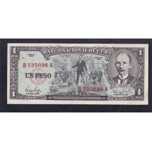 Cuba, 1 Peso, 1959, XF-UUC