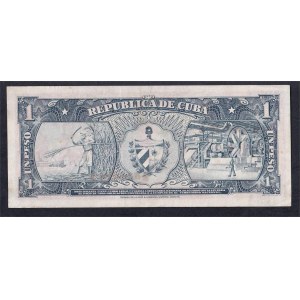 Cuba, 1 Peso, 1959, XF-UUC