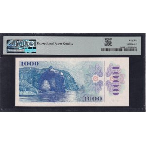 Repubblica Ceca, 1000 Korun, 1985, Gemma UNC 66 EPQ