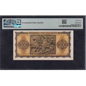 Grécko, 5000 drachmai, 1943, výber UNC 64 EPQ