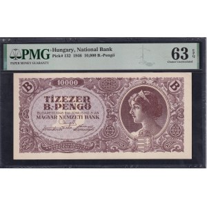 Hungary, 10000 B.-Pengo, 1946, Choice UNC 63 EPQ