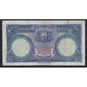 Lettonie, 50 Latu, 1934, VF