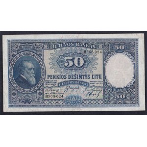 Lithuania, 50 Litu, 1928, XF