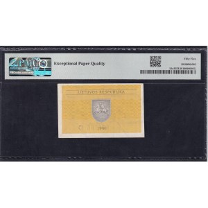 Lituanie, 0,5 Talonas, 1991, Environ UNC 55 EPQ, ERROR
