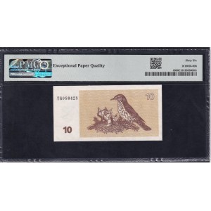 Lithuania, 10 Talonas, 1992, Gem UNC 66 EPQ