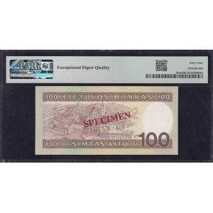 Lithuania, 100 Litu, 1991, Choice UNC 64 EPQ, SPECIMEN
