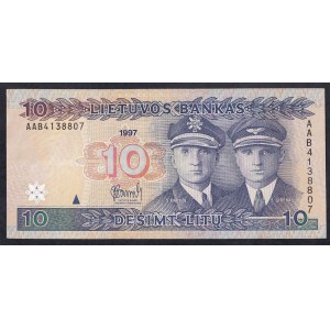 Lituanie, 10 Litu, 1997, XF