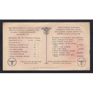 Lithuania, 5 Punkte, 1945, XF
