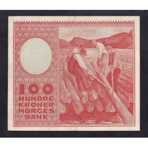 Norwegen, 100 Kronen, 1959, VF