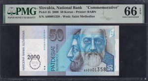 Slovakia, 50 Korun, 2000, Gem UNC 66 EPQ