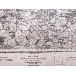 [Mapa] - Wojskowy Instytut Geograficzny - Słonim Zachód (obecnie Białoruś), Warszawa 1934 [ Niemiecka kopia mapy z okresu II Wojny Światowej]