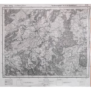 [Mapa] - Wojskowy Instytut Geograficzny - Kresy - Ratno, Warszawa 1931 [ Niemiecka kopia mapy z okresu II Wojny Światowej]
