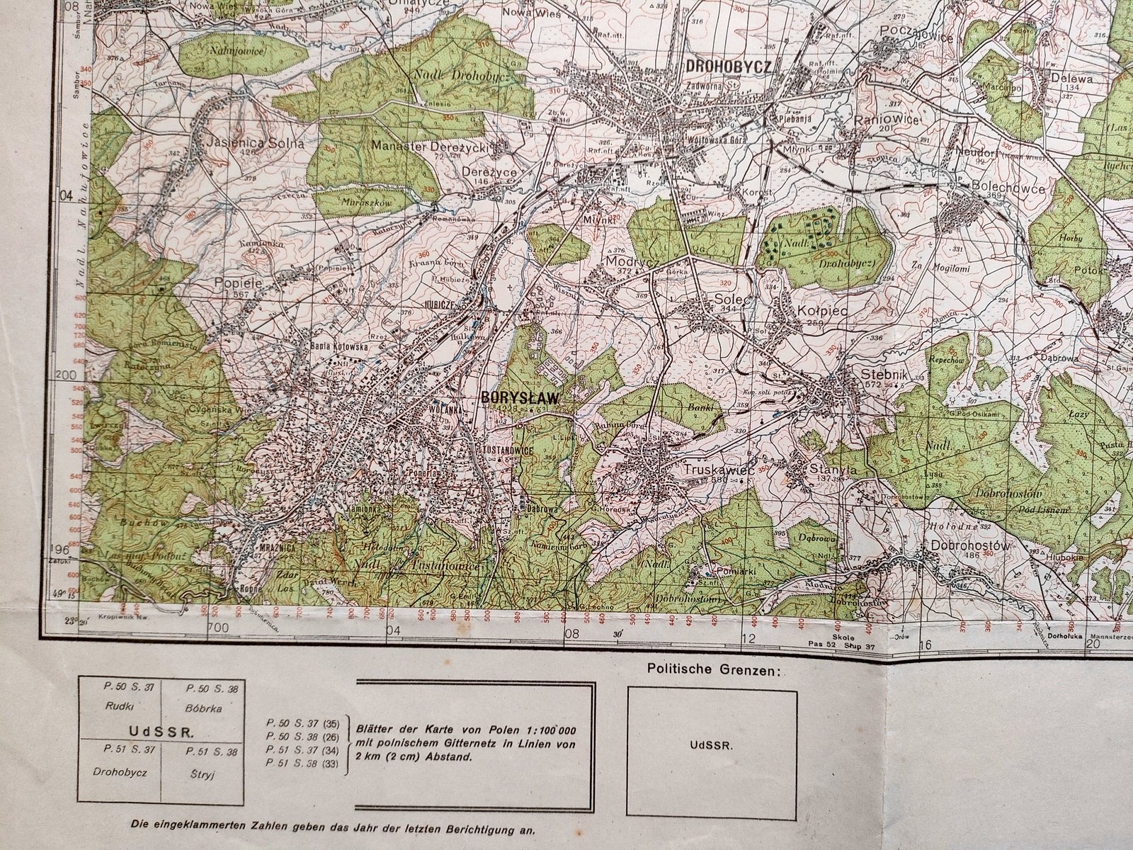 [Map] - Kresy - Stryj - scale 1 : 100 000, 1940 edition [ German ...