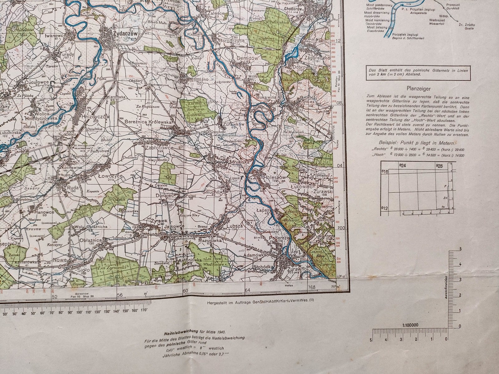 [Map] - Kresy - Stryj - scale 1 : 100 000, 1940 edition [ German ...