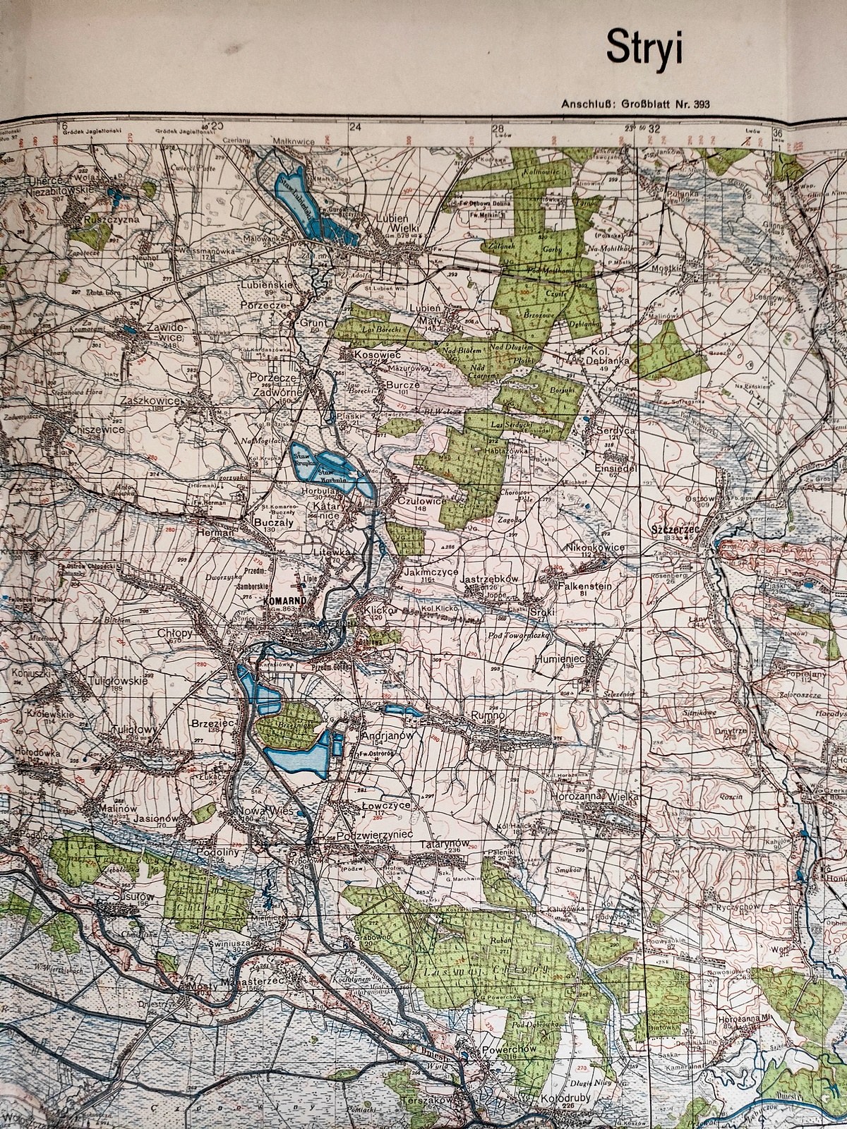 [Map] - Kresy - Stryj - scale 1 : 100 000, 1940 edition [ German ...