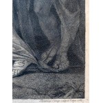 Dominicus Cunego (1726 -1803) - Achilles opłakujący śmierć Patroklesa, akwaforta - Rzym 1767