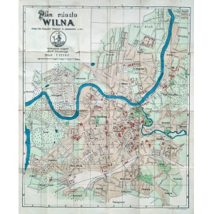 Plan of the City of Vilnius with index of the more important buildings and list of streets - compiled by. S. Januszewicz, Vilnius 1922