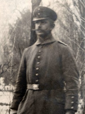 Card photograph - man in uniform - late 19th and early 20th century